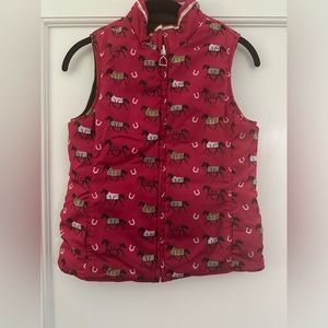 Girls Ariat reversible puffer riding vest